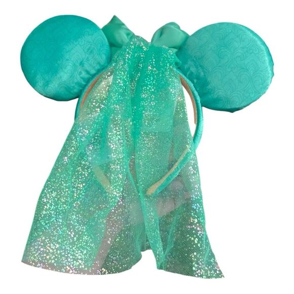 Disney Parks Jasmine Princess Minnie Mouse Ear Headband with Gem and Veil main image 5